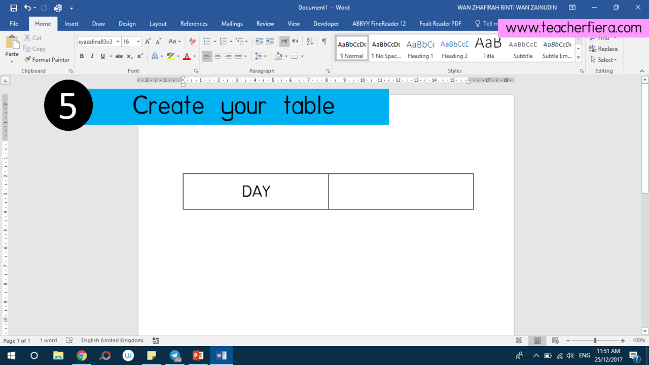 TUTORIAL ON HOW TO ADD DROPDOWN MENU TO YOUR TABLE