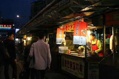 Food street stall at Dongdaemun Seoul