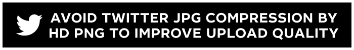 Avoid Twitter JPG Compression By HD PNG To Improve Upload Quality