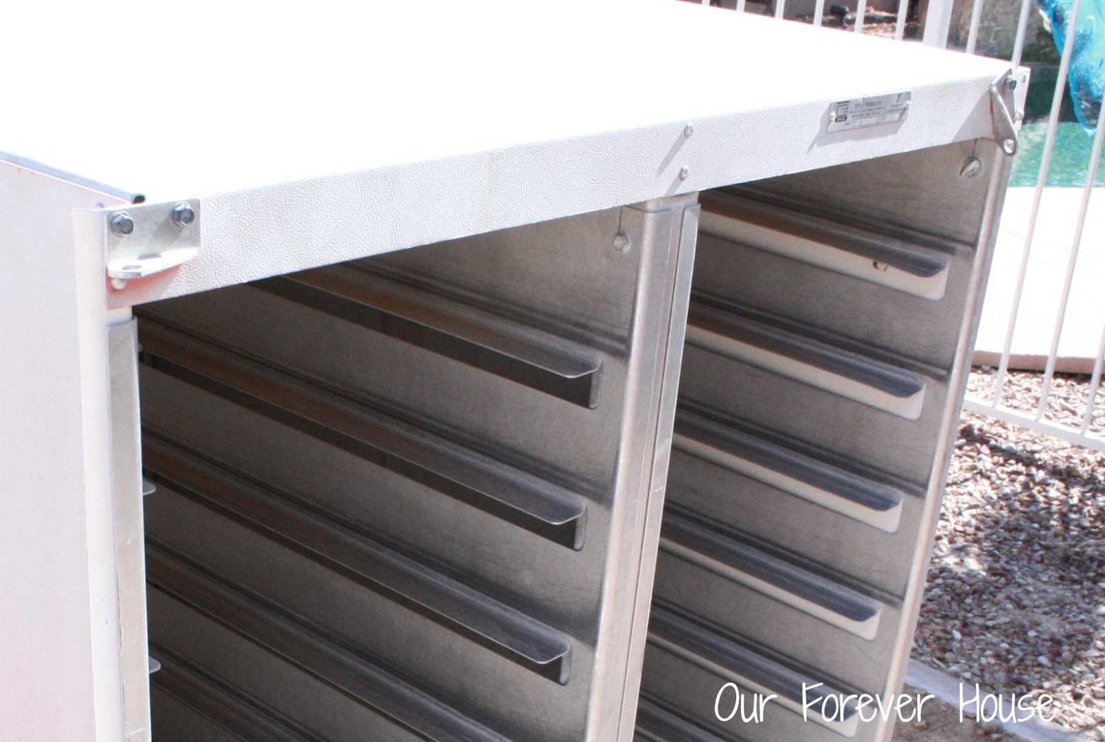 Our Forever House Back Yard Upgrade Catering Cart Makeover