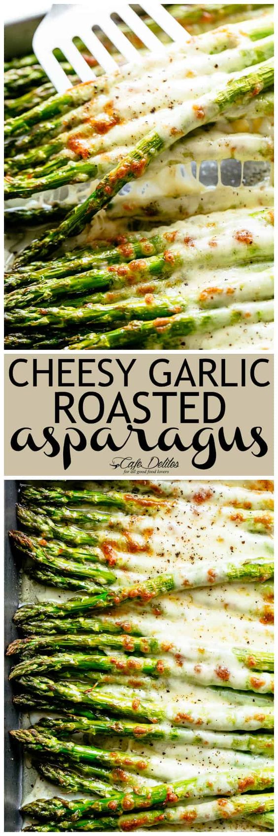 Cheesy Garlic Roasted Asparagus