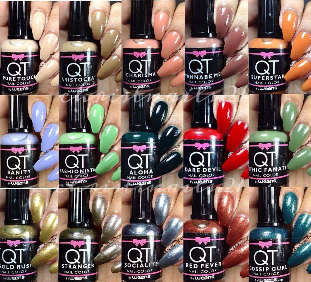 My nail art diary QT Nail Color's Latest Shades swatches and reviews