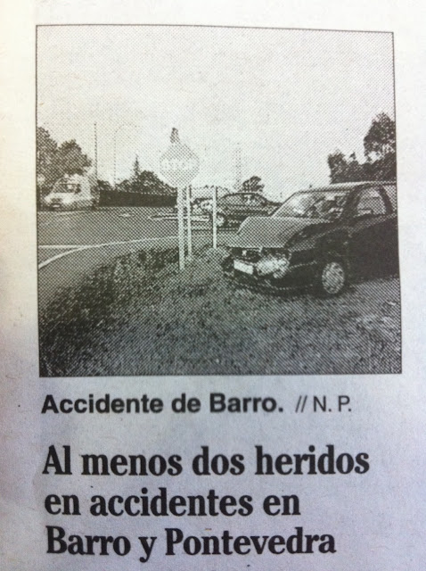 Al menos dos heridos en accidentes en Barro y Pontevedra.