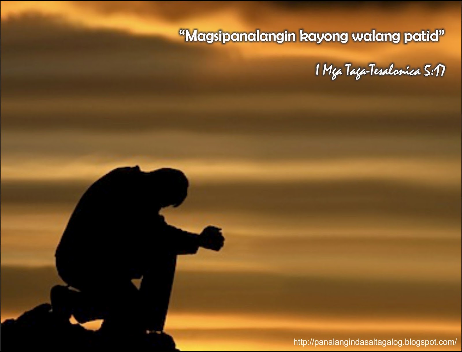 Mga Tagalog na Panalangin: Tagalog Bible Verse Picture - Pagdarasal