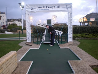 The Windmill hole at Hastings Crazy Golf course