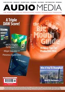Audio Media. The World's leading professional audio technology magazine 231 - February 2010 | ISSN 0960-7471 | TRUE PDF | Mensile | Professionisti | Audio Recording | Tecnologia | Broadcast
Audio Media is the go-to publication for the audio production professional. It covers everything from gear and techniques through to the business of sound with a focus on the post, broadcast, game audio, recording, live, and mastering markets.
Audio Media is read around the world, both in print and online, with regular content including in-depth news analysis of the industry and the latest technology trends, in-situ gear reviews, case studies, studio and engineer profiles, show news, tutorials, and more.