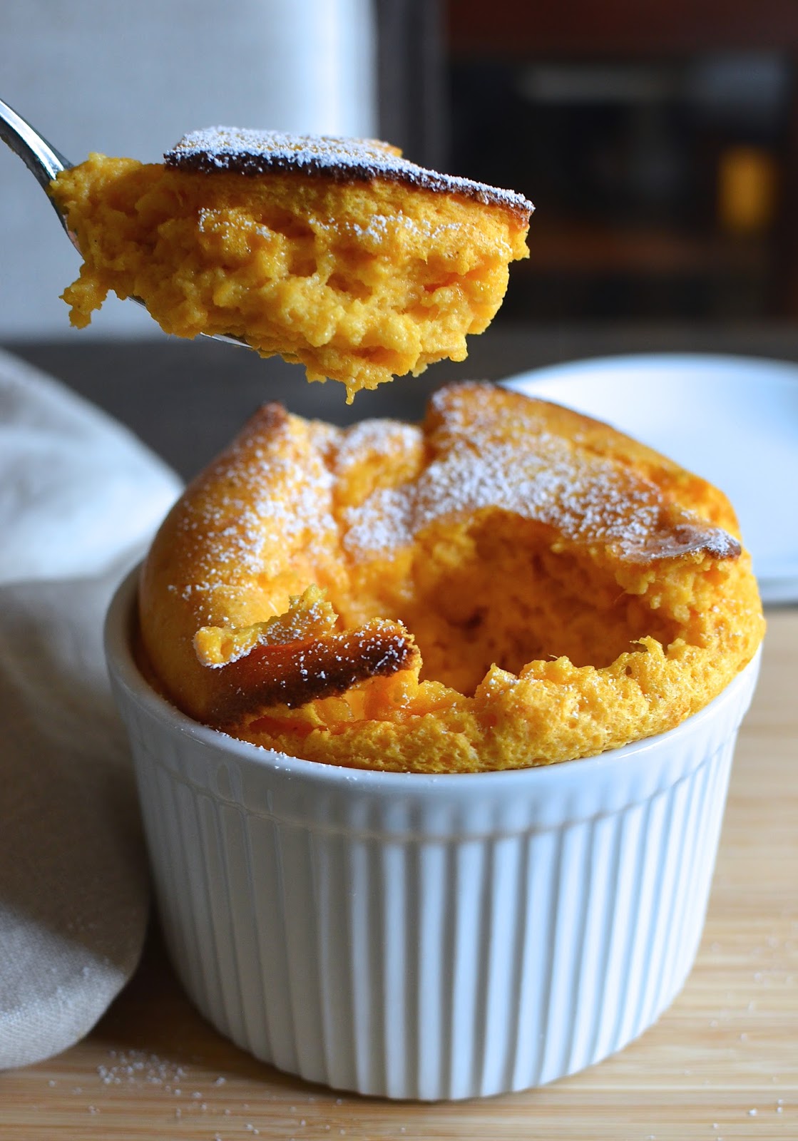 Sweet potato soufflé.