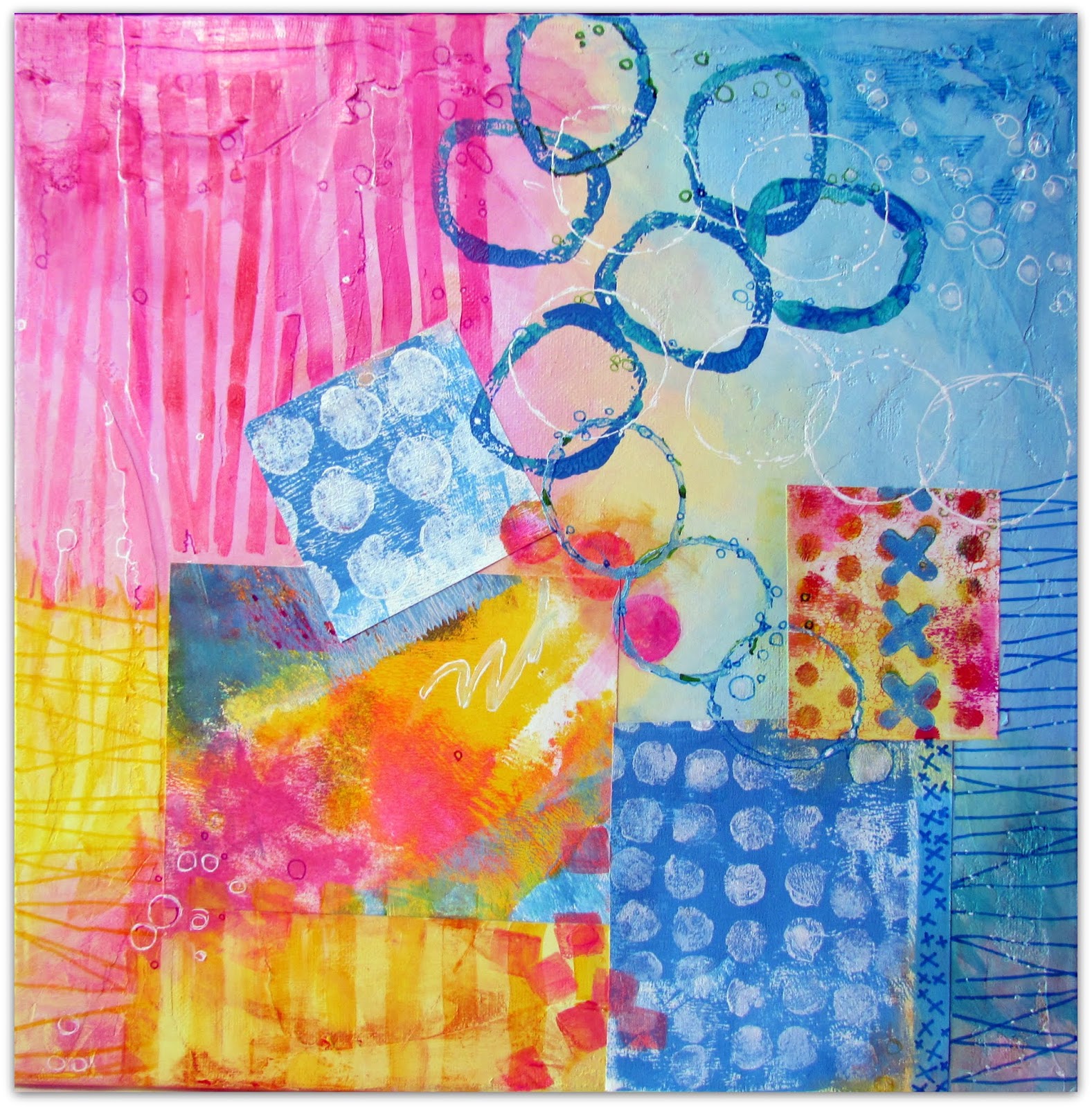 Melody Johnson Pastel Collage Painting
