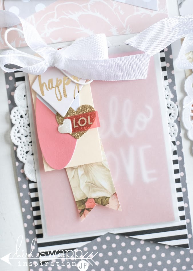 Heidi Swapp Minc Valentines Layered Cards | @jamiepate for @heidiswapp