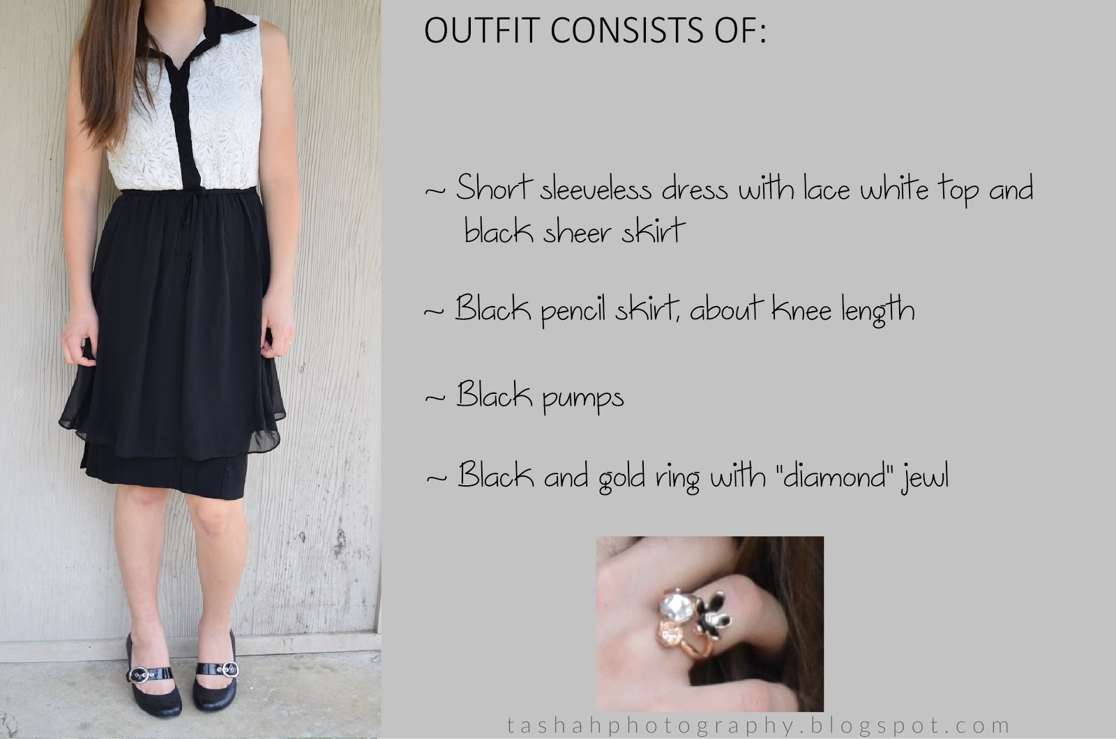 Simple Things Classy Black and White Dress \\ OUTFIT