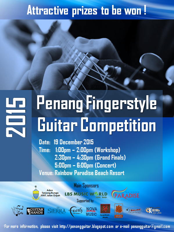 Penang Guitar Events Penang Fingerstyle Guitar Competition 2015