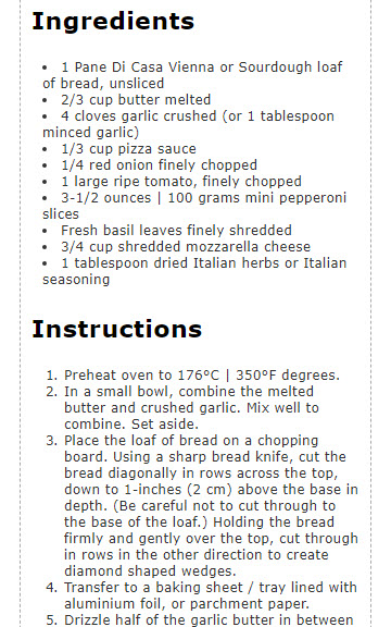 Recipe garlic butter pizza pull apart bread - Recipes Blog