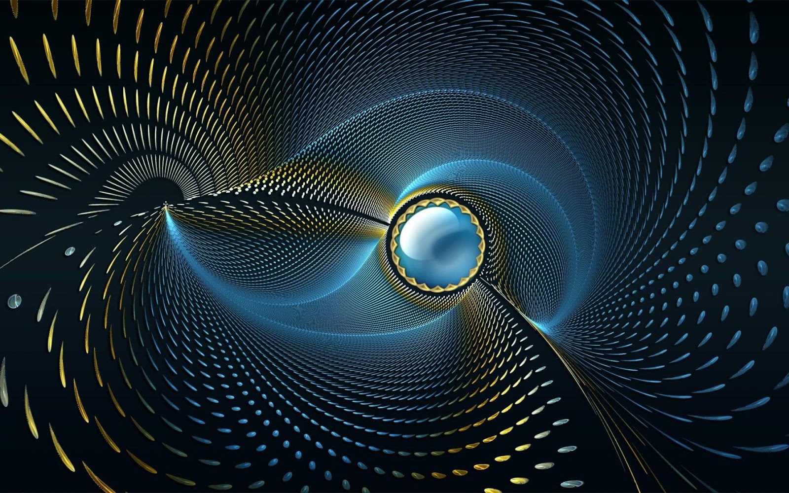 Curve Blue Abstract | Full HD Desktop Wallpapers 1080p