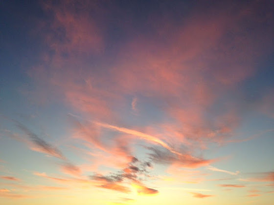 Engel am Abendhimmel