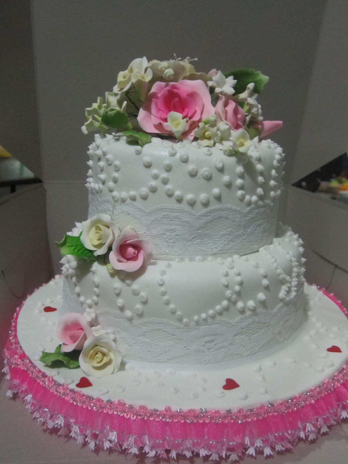 2 tier Wedding Cake