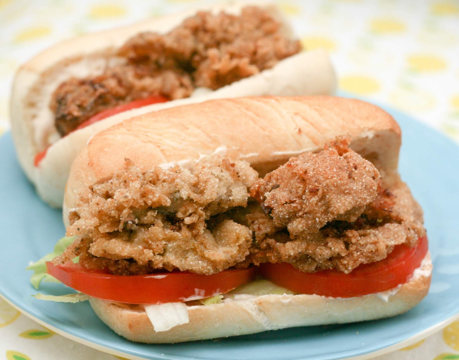 Baltimorestyle Fried Oyster Po’Boys Coconut & Lime
