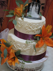 orange purple plum cakes cake james designs august heather fall tiger flowers cupcakes decadent thursday elegant discover