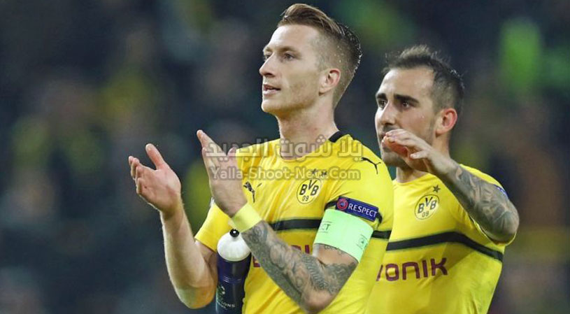 بوروسيا دورتموند ينجو من الخساره امام فريق بادربورن بالتعادل الاجابي بثلاث اهداف في الدوري الالماني