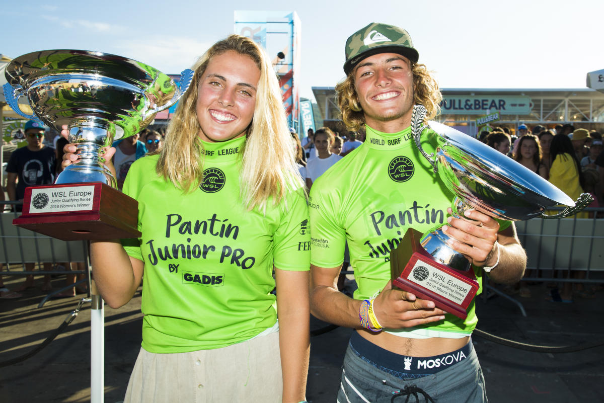 0 Nadia Erostarbe EUK and Marco Mignot FRA the 2018 Europan Junior Champions Pantin Junior Pro by Gadis foto WSL Guillaume Arrieta