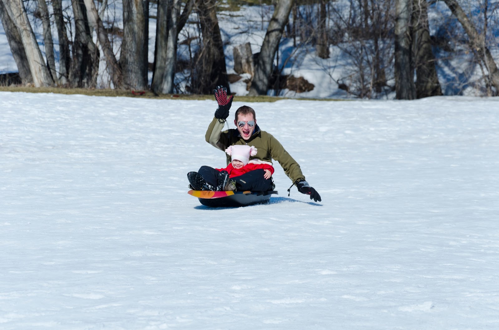 Sledding at Sugarhouse Park