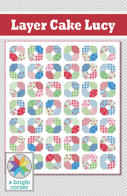 Layer Cake Lucy quilt pattern by Andy of A Bright Corner - a layer cake friendly pattern that looks good in any fabric!