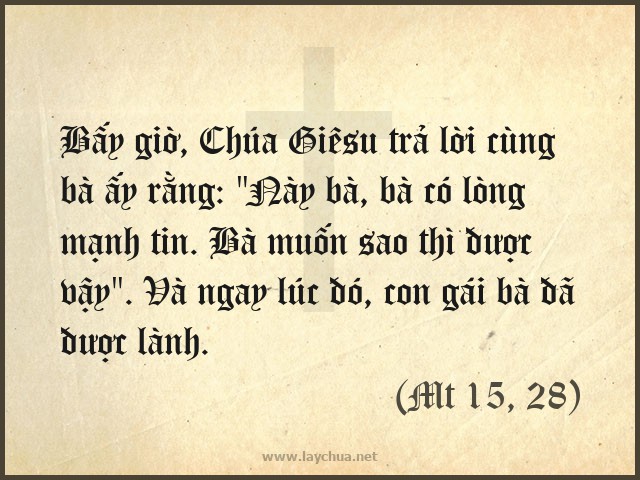 Này bà, bà có lòng mạnh tin