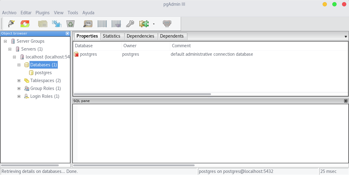 Instalar Postgresql 9.6 y pgAdmin III en Fedora 25