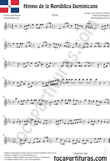  Himno de la República Dominicana Partitura de Violín Sheet Music for Violin Music Scores Music Scores