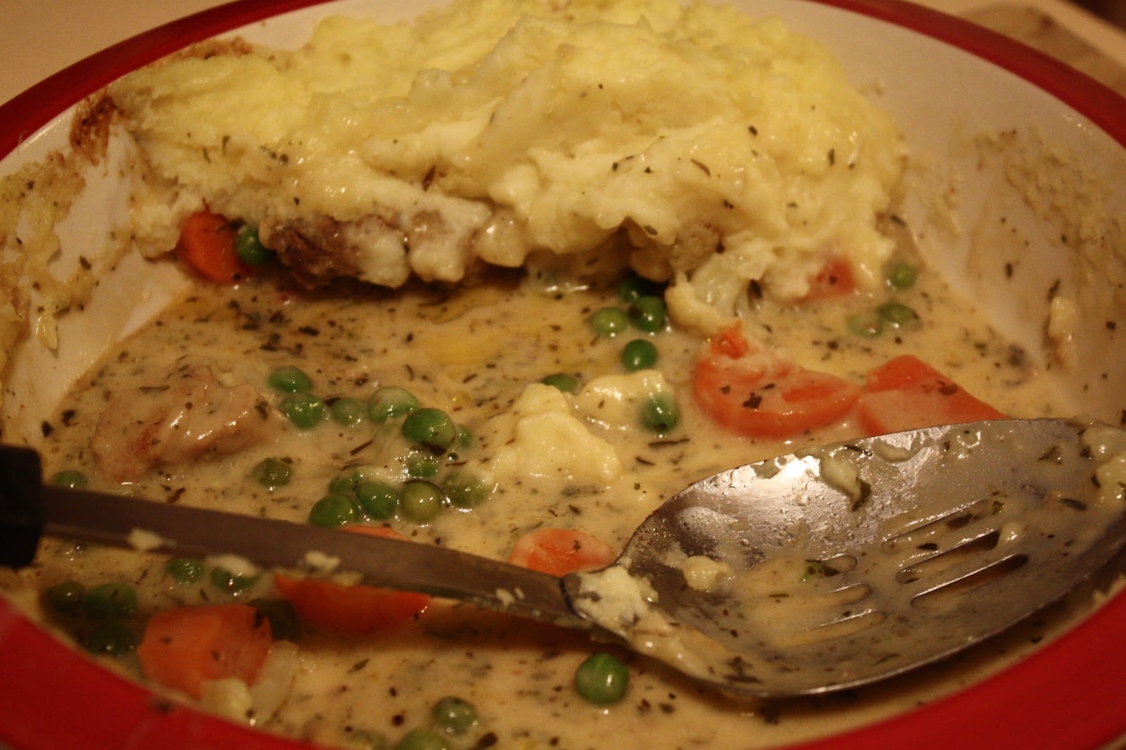 Party of 11: Poultry Farmer Pie {Creamy Chicken and vegetables topped ...