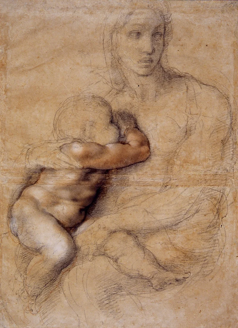 Michelangelo Buonarroti 1475-1564 | Madonna and Child 1520-1525