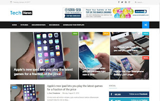 Tech News Blogger Template Technology Blogger Template
