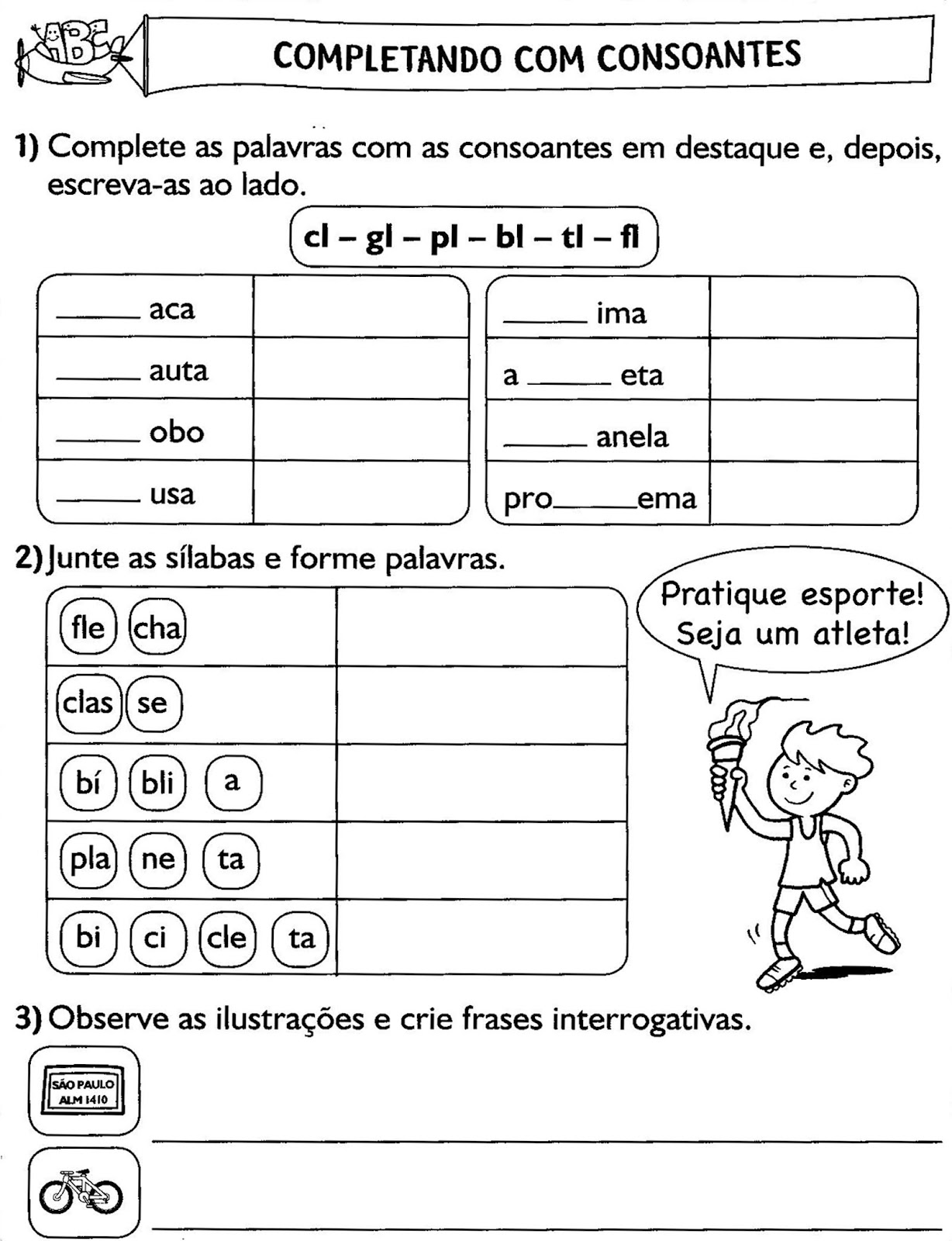 100 Atividades De PortuguÊs Para 3° Ano GramÁtica Infantil Com