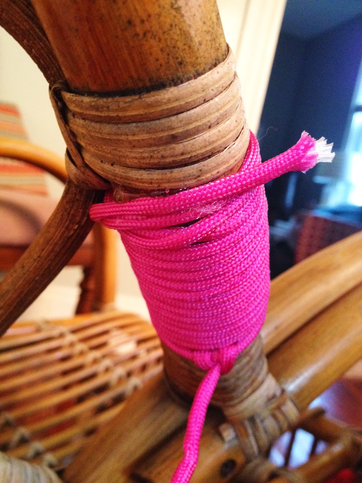 A Soliloquy by Bethany It's a Wrap! Rattan Chair Makeover