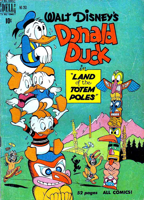 Donald Duck / Four Color Comics v2 #263 - Carl Barks 1940s comic book cover art Donald Duck / Four Color Comics v2 #263 - Carl Barks 1940s comic book cover art