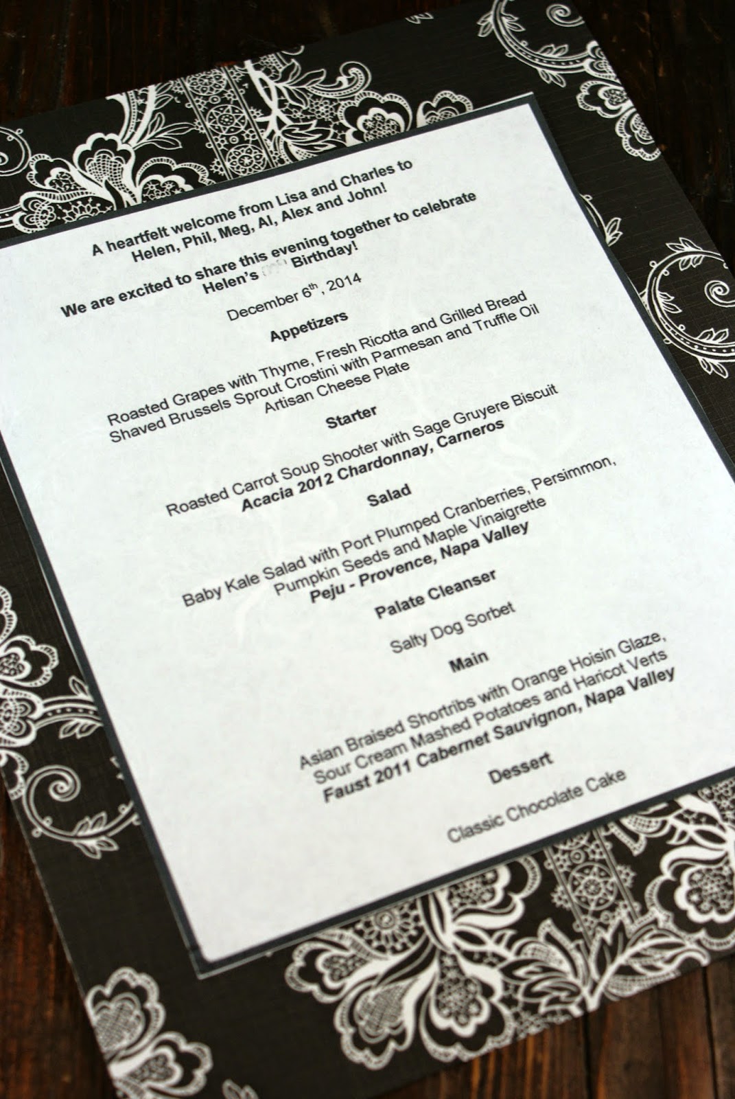 Authentic Suburban Gourmet Salty Dog Palate Cleanser + Dinner Party