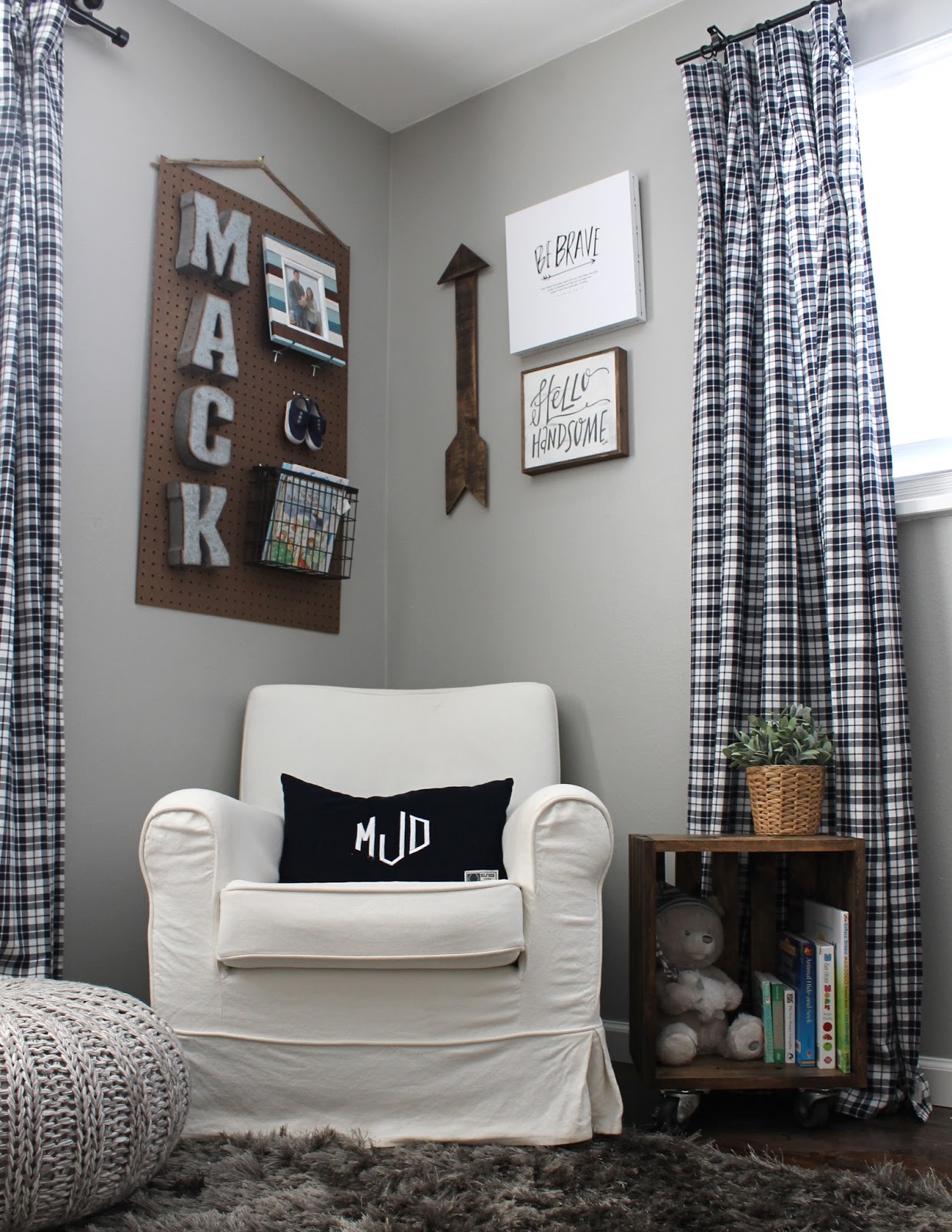 Wonderfully Made DIY Nursery Side Table
