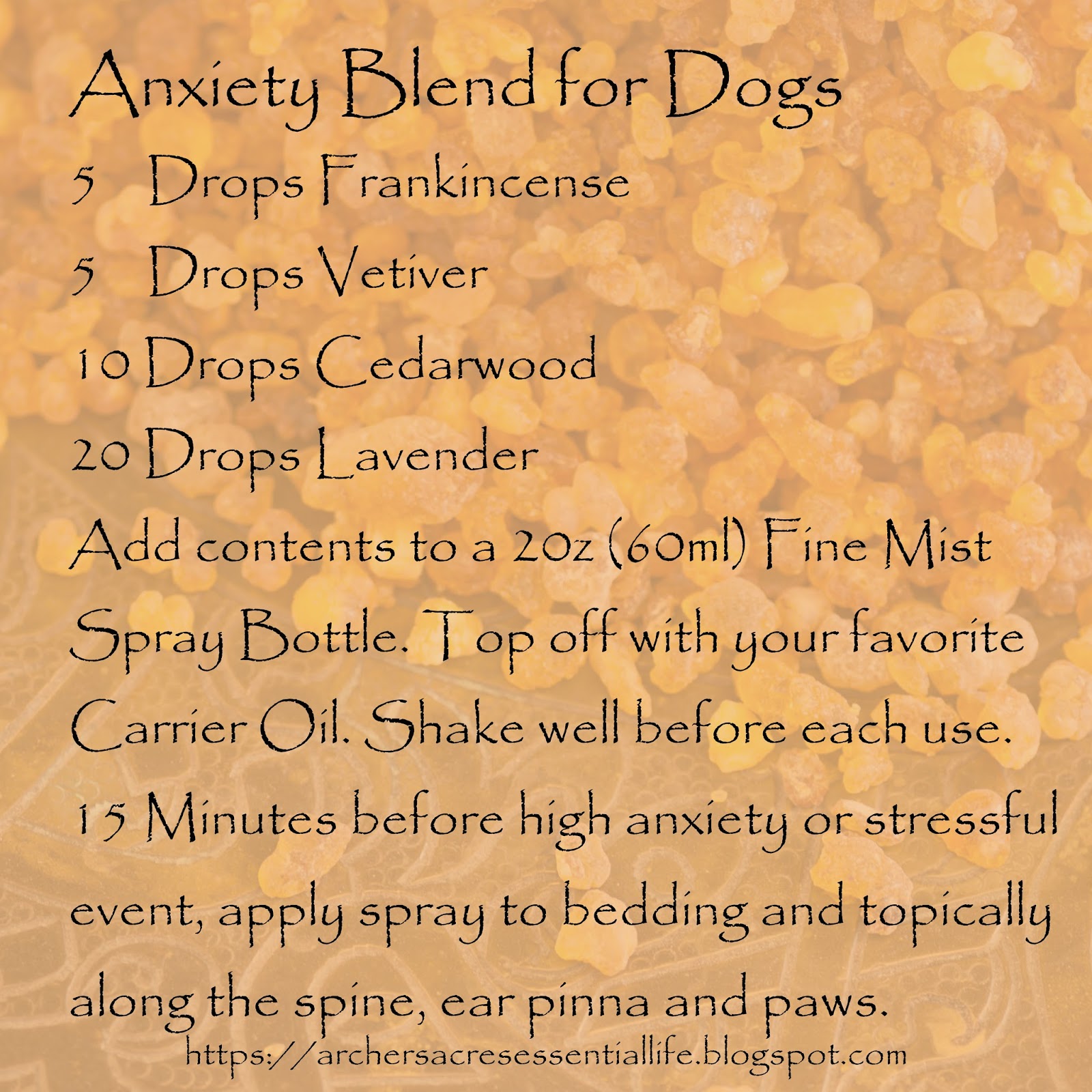 Essential Wellness For Your Pets & Family Anxiety Blend For Dogs