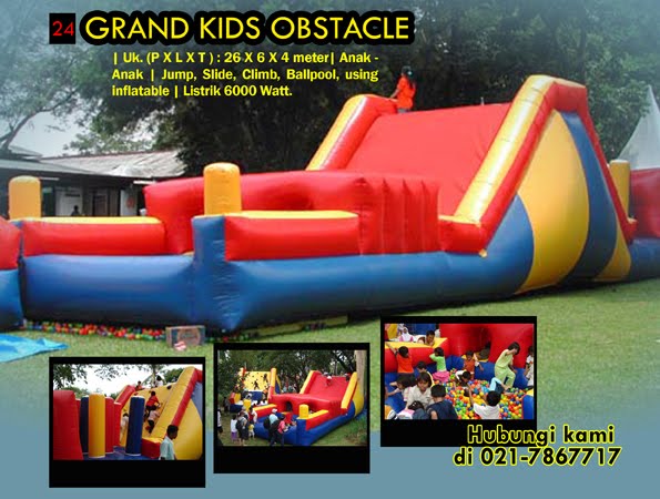  Outbond: Sewa Kids Obstacle, Rumah Balon yang panjang dan lengkap