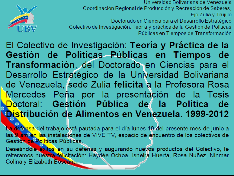 Blog Crprs Zulia Invitacion A Defensa De Tesis Doctoral