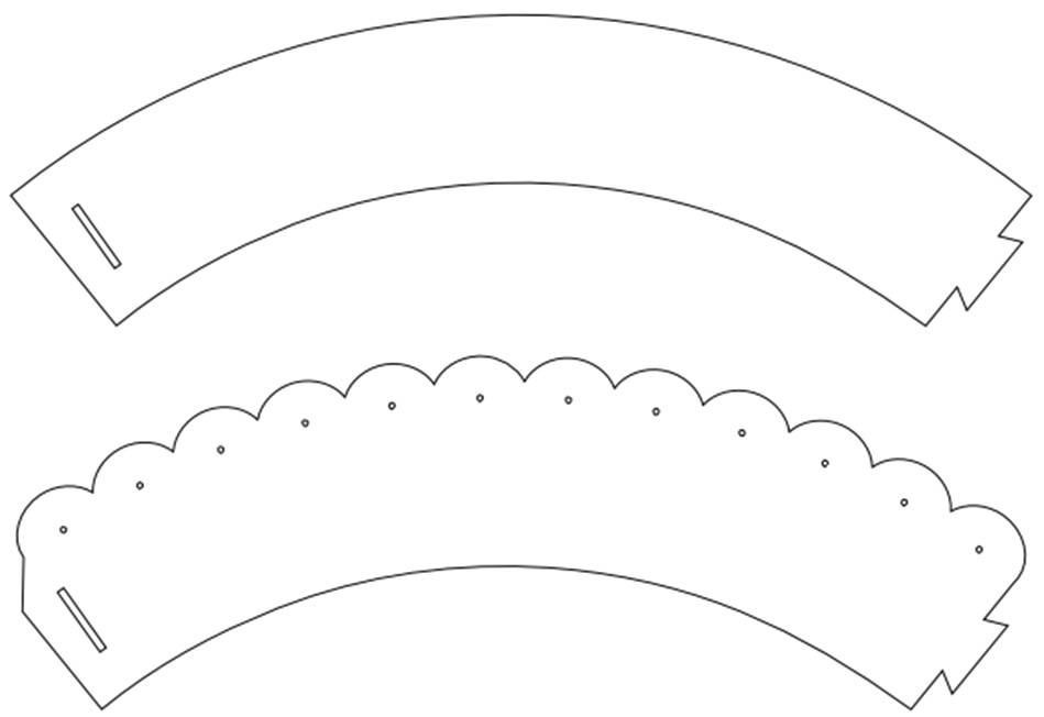 AQUARELINHA Molde Cupcake