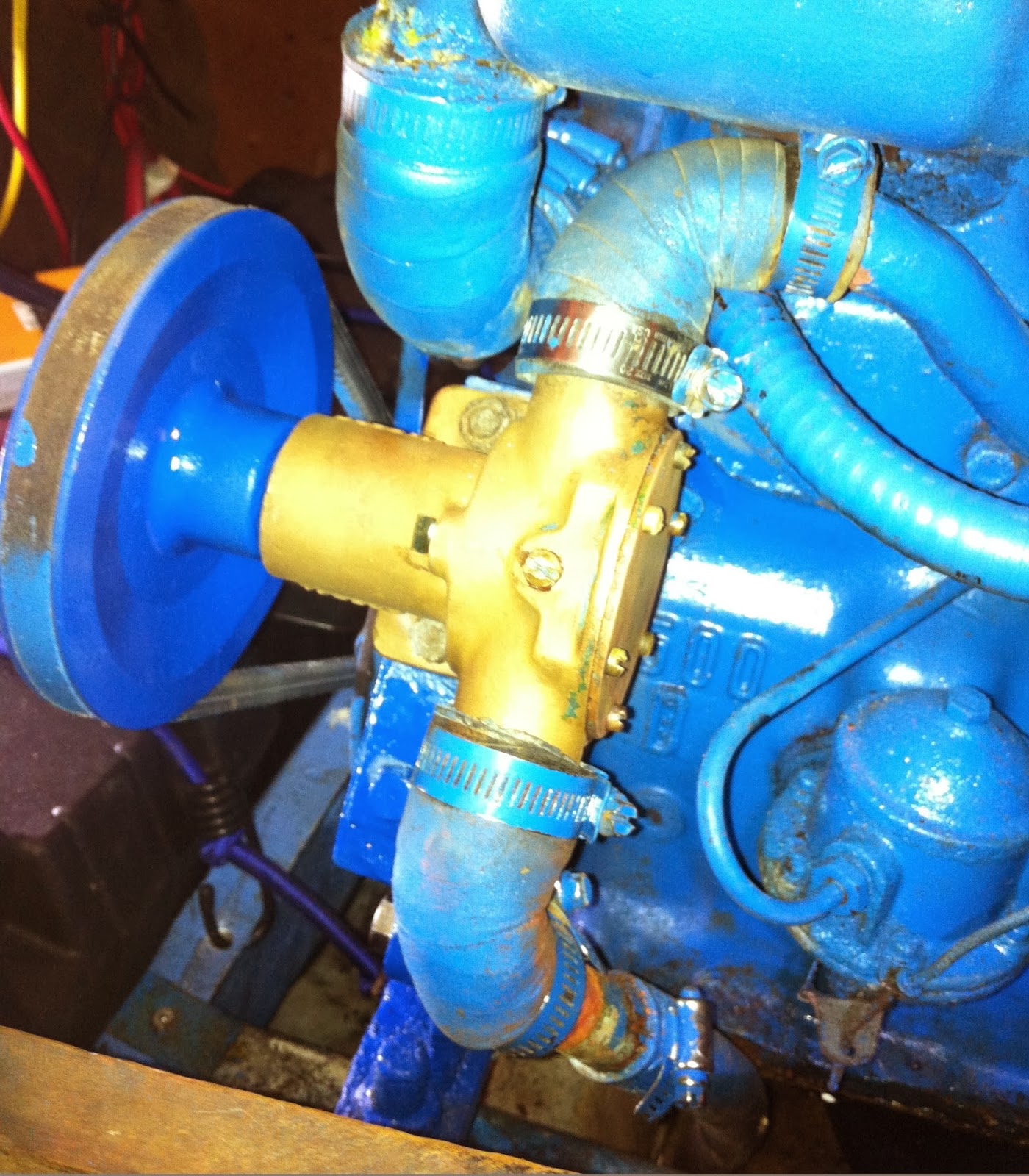 Carlyle Jabsco raw water pump servicing
