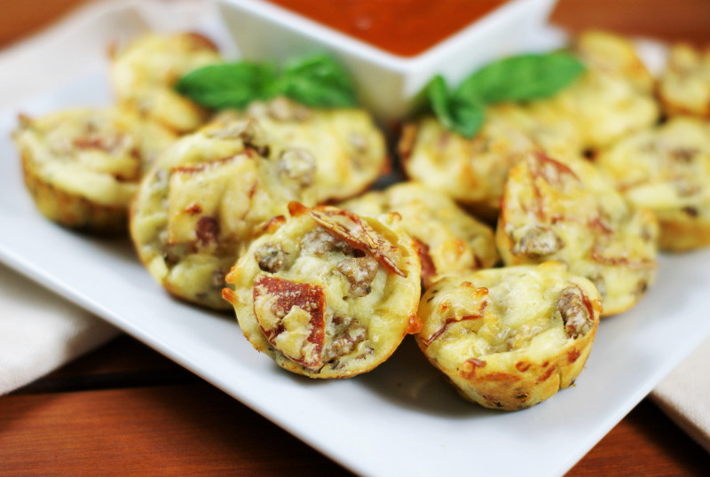 BiteSized Pepperoni & Sausage Pizza Puffs The Kitchen is My Playground