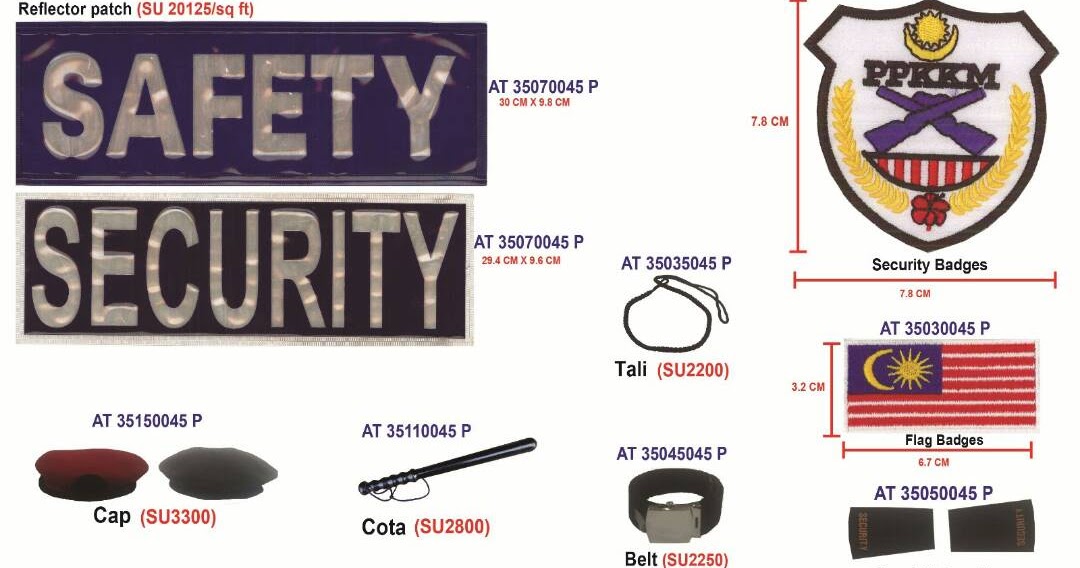 UNIFORM READYSTOK - 012 219 3572 UNIFROM SECURITY