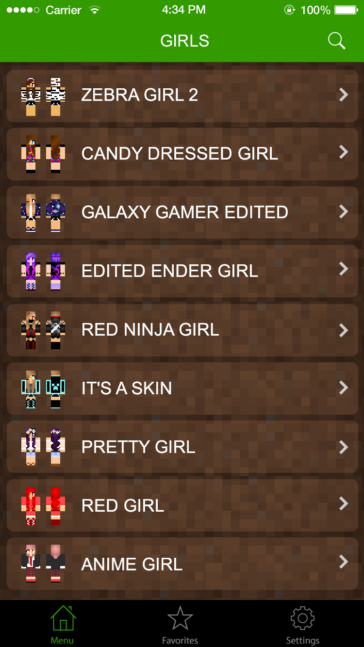 Girl Skins for Minecraft Pocket Edition-MCPE Skins