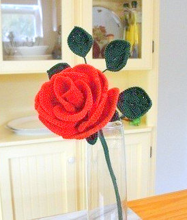 Rose flower Crochet Pattern