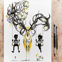 watercolor amazing painting jongkie paintings luqman reza mr swing water mulyono editions libra artists deer sad salvato uploaded da user