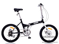 Sepeda Lipat UNITED ROAR 20 Inci - Front and Rear Disc Brake
