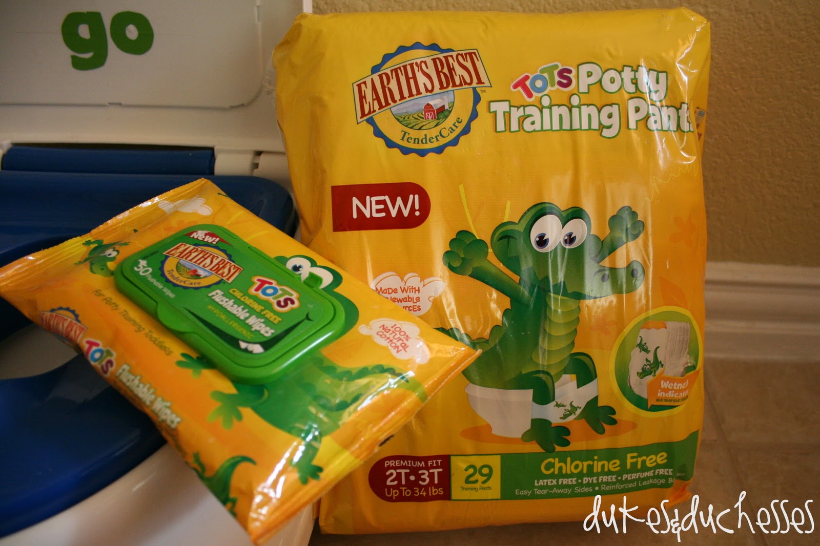 Potty Training with Earth's Best Dukes and Duchesses