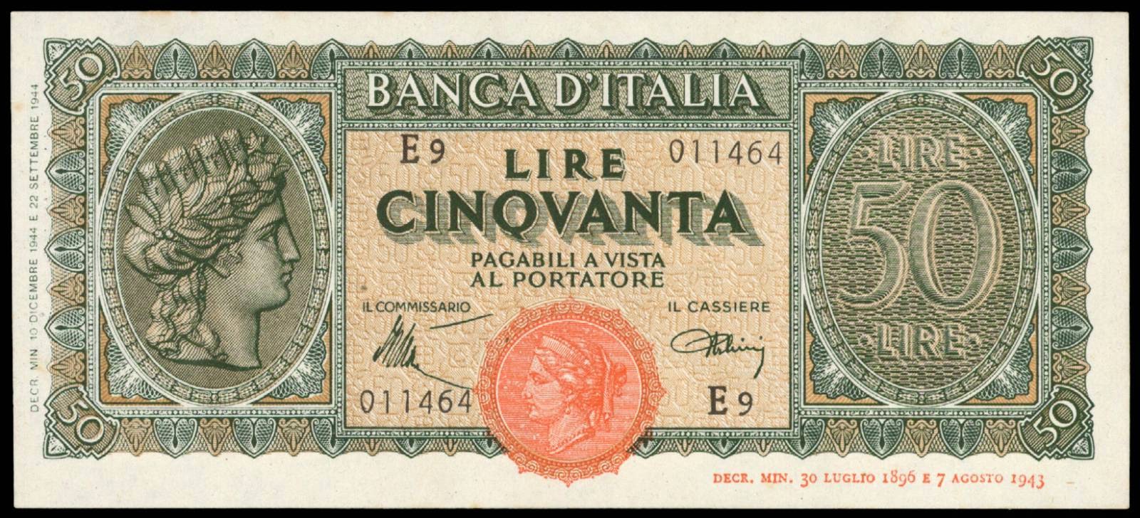 Italy 50 Lire