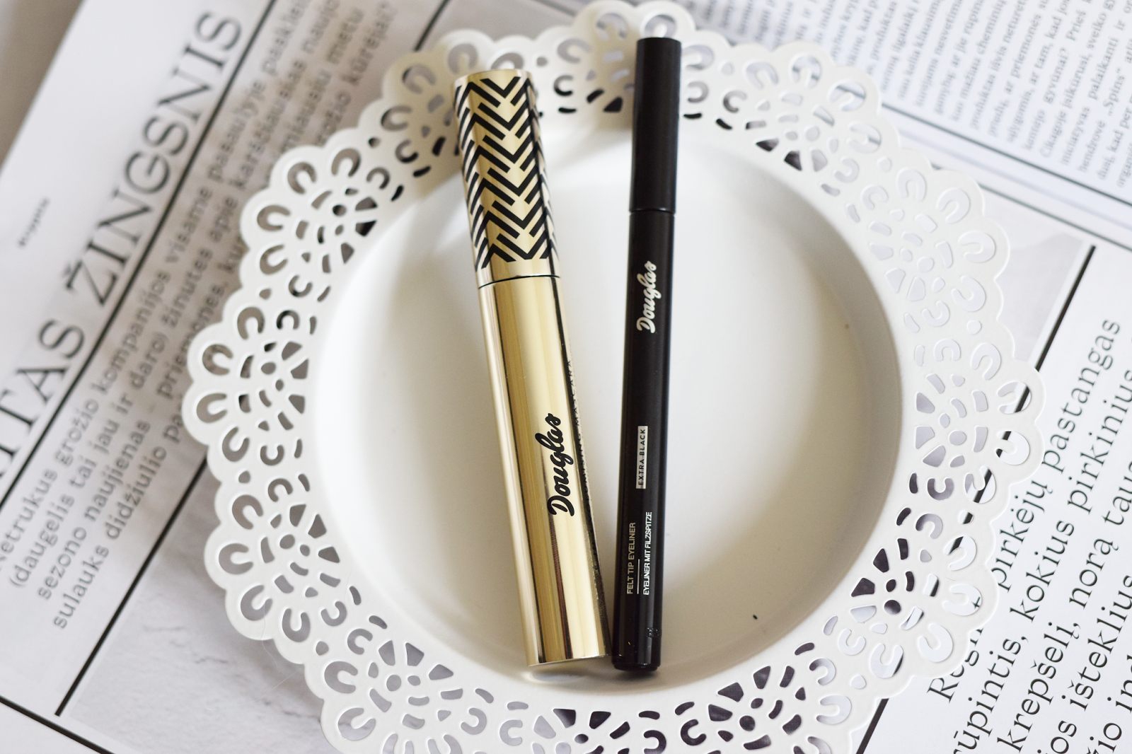 Douglas PRECISE EYELINER ir EXCEPTION EYES MASCARA Lithuanian Beauty Blog